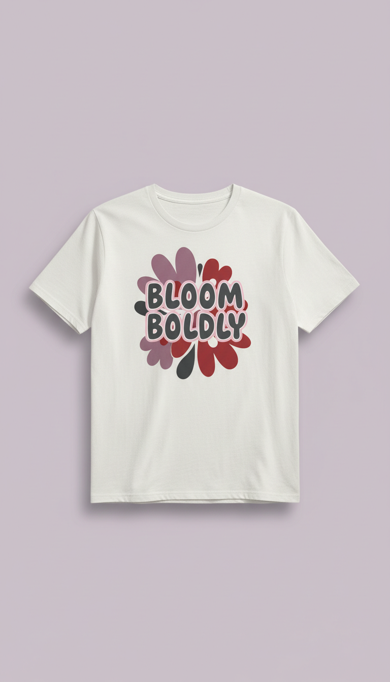 Bloom Boldly Graphic Tee Vibrant Ink