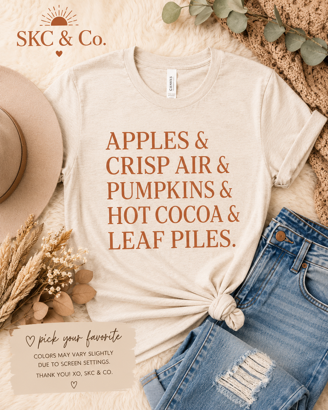 Apples Crisp Air -Fall Tee