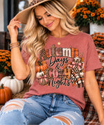 Autumn Days & Cozy Nights Leopard Tee - women's fall graphic tee