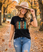 Blessed Brush Strokes Fall Tee - women's fall graphic tee