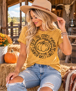 Bonfires & Pumpkin Pie Circle Tee - SKC Boutique
