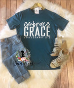 Embrace Grace Tee – White Design - SKC & Co.