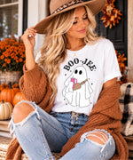 Boo-Jee Ghost Tee - women's Halloween graphic tee