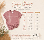 SKC and Co. Size Chart - Unisex T-Shirt