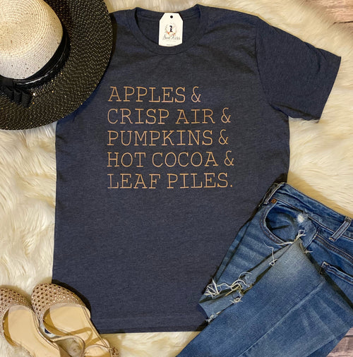 Apples Crisp Air -Fall Tee - SKC Boutique