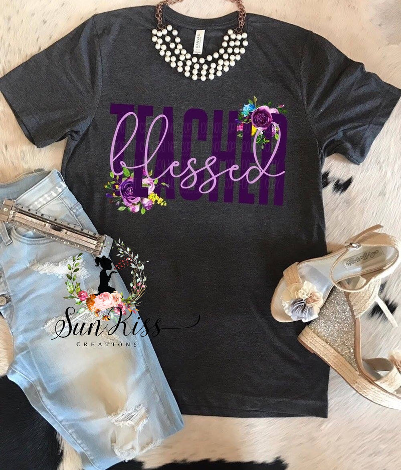 Blessed Teacher Tee - SKC Boutique