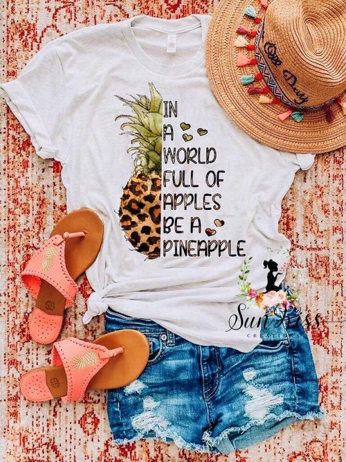 In A World Full Of Apples Tee - SKC Boutique