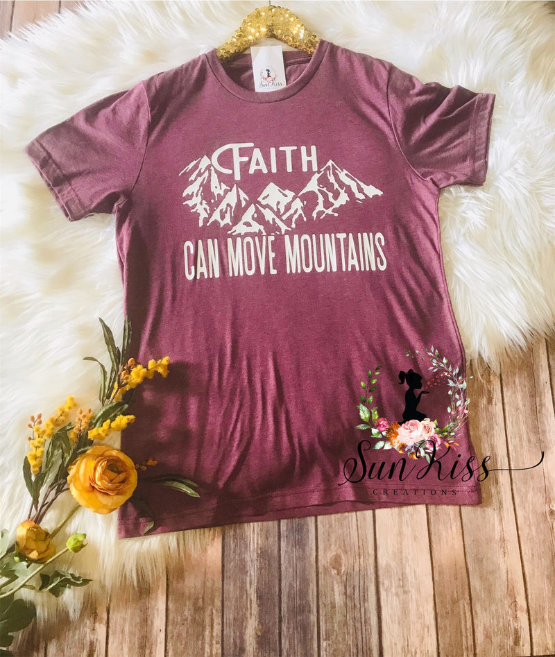 Faith Can Move Mountains Tee - SKC Boutique