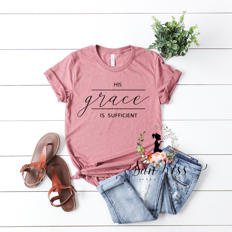 His Grace is Sufficient Tee - SKC Boutique